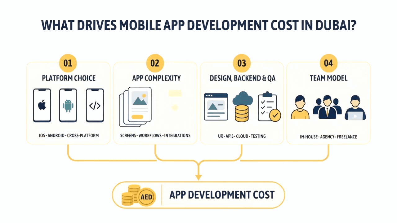 What Actually Drives Mobile App Development Cost in Dubai